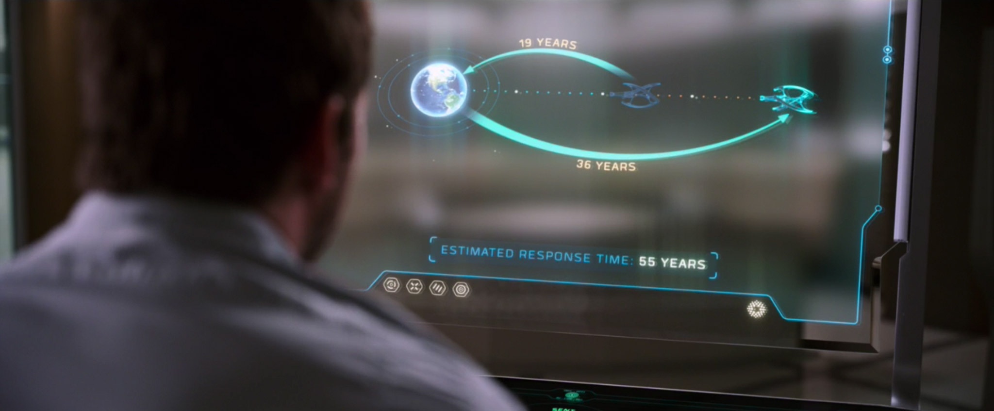 Computer interface from the film Passengers
